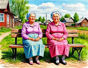 Две бабушки - Барто