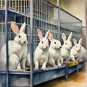 Белые кролики - Паустовский, картинка