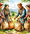 Как люди солнце мешками носили - Якутские сказки