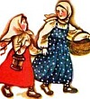 Девочка и грибы Девочка и грибы (Сказка Толстого Л.Н.), картинка