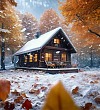 Первый снег - Паустовский, картинка