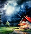 В бурю - Плещеев