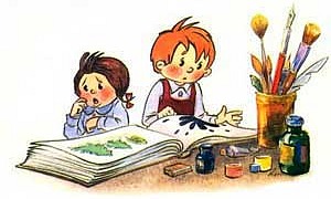 Мы ищем кляксу (Сказка Сутеева В.Г.), картинка