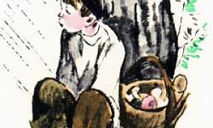 Как мальчик рассказывал про то, как его в лесу застала гроза (Сказка Толстого Л.Н.), картинка
