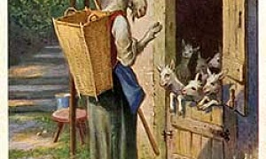 Волк и семь козлят - Гримм, картинка