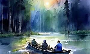 Ночь в октябре - Паустовский, картинка