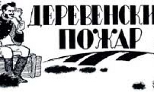 Деревенский пожар - Салтыков-Щедрин М.Е., картинка