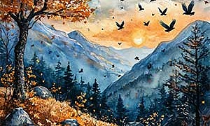 Ласточки пропали - Фет