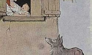 Волк и старуха - басня Льва Толстого