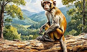 Обезьяна - басня Льва Толстого