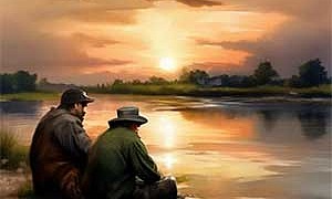 Старик в потертой шинели - Паустовский, картинка