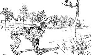 Пёс и воробей - Гримм, картинка