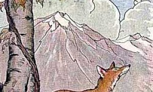 Лисица и виноград (Сказка Толстого Л.Н.), картинка