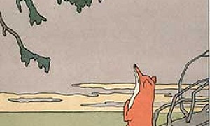 Ворон и лисица (Сказка Толстого Л.Н.), картинка