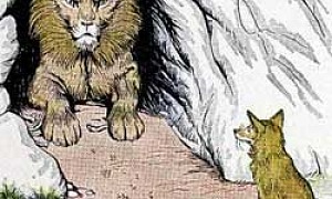 Лев и лисица - басня Льва Толстого