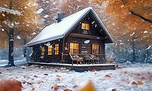 Первый снег - Паустовский, картинка