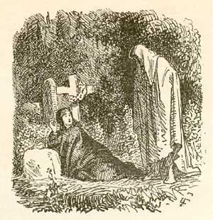 На могиле ребенка (Сказка Андерсена), картинка