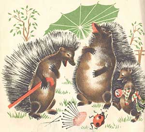 Ежики смеются (Стихи Чуковского), картинка