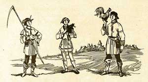 Три счастливчика (Сказка братьев Гримм), картинка