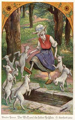 Волк и семь козлят - Гримм, рис.6