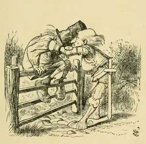 Алиса в зазеркалье - Льюис Кэрролл, рис.41