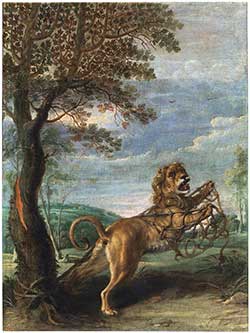 Лев и человек - Басня Крылова И.А.