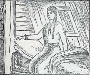 Девушка - хвощинка - Якутская сказка, картинка