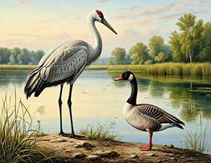 Гусь и журавль - Якутские сказки Гусь и журавль - Якутские сказки