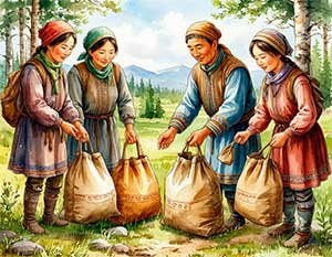 Как люди солнце мешками носили - Якутские сказки Как люди солнце мешками носили - Якутские сказки