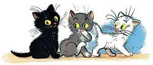 Три котёнка (Сказка Сутеева В.Г.), картинка
