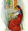 Веретенце, челнок и иголка - Гримм, картинка