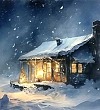 Снегопад - Паустовский, картинка
