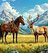 Лошадь и олень - Якутские сказки