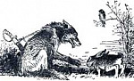 Самоотверженный заяц - Салтыков-Щедрин М.Е., картинка