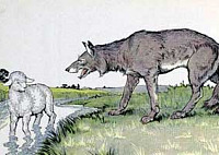 Волк и Ягненок (Сказка Толстого Л.Н.), картинка