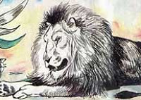 Лев и мышь (Сказка Толстого Л.Н.), картинка