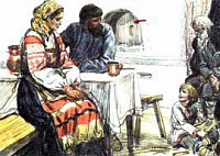 Старый дед и внучек (Сказка Толстого Л.Н.), картинка