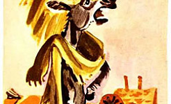 Осёл в львиной шкуре (Басня Толстого Л. Н.), картинка