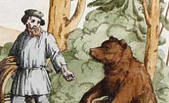 Трудолюбивый Медведь иллюстрация