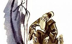 Старик и смерть (Басня Толстого Л. Н.), картинка