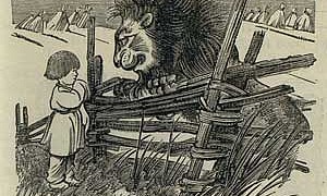 Лев, щука и человек Лев, щука и человек - Толстой А.Н., картинка