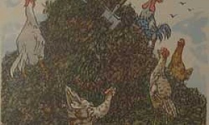 Петух и жемчужное зерно - Басня Крылова