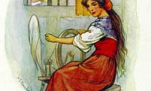 Веретенце, челнок и иголка - Гримм, картинка