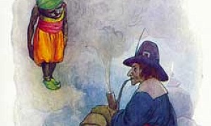 Синий огонёк - Гримм, картинка