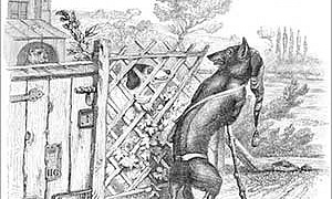 Собака и волк - басня Льва Толстого