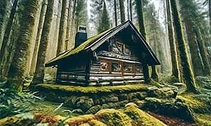 Избушка в лесу - Паустовский, картинка