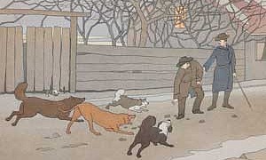 Прохожие и собаки - Басня Крылова