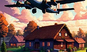 На даче, картинка