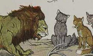 Лев на ловле - Басня Крылова