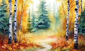 Полянка в лесу - Пришвин